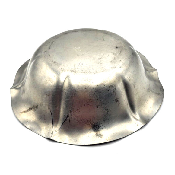 Vintage Old Colony Pewter Bowl or Trinket Dish #732 Scalloped Rim 9"x2.5" - Picture 5 of 9